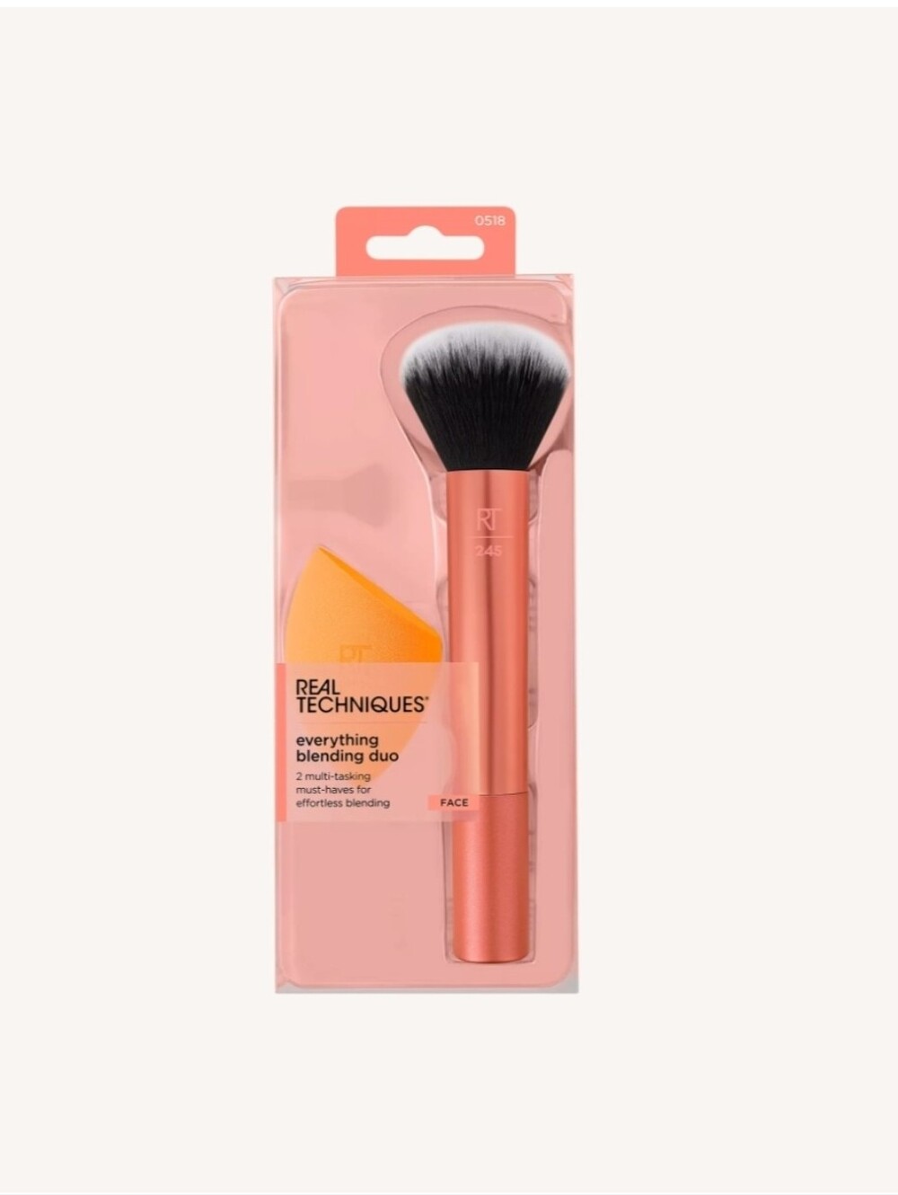 Real Technique Everything Blending Makeup Brush + Sponge Duo NWT Sealed